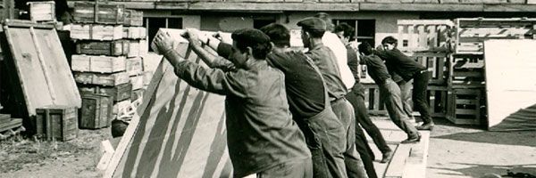 Kistenherstellung 1885