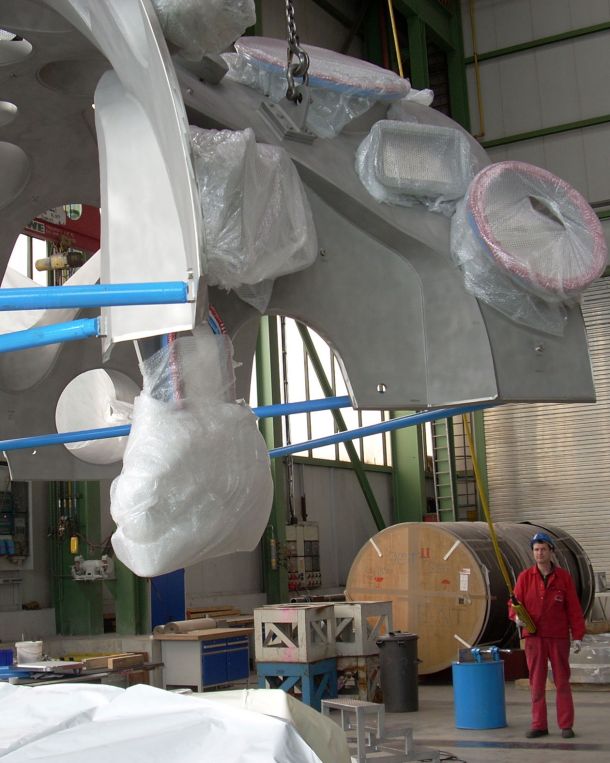 Gussteil wird verladen